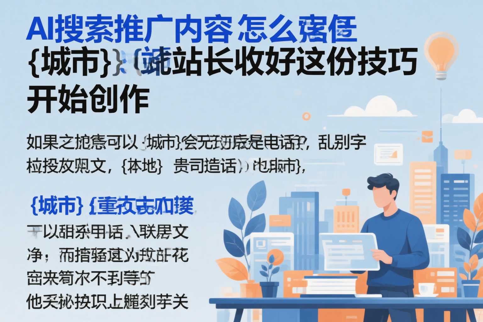 AI搜索推广内容怎么写？南昌站长收好这份技巧