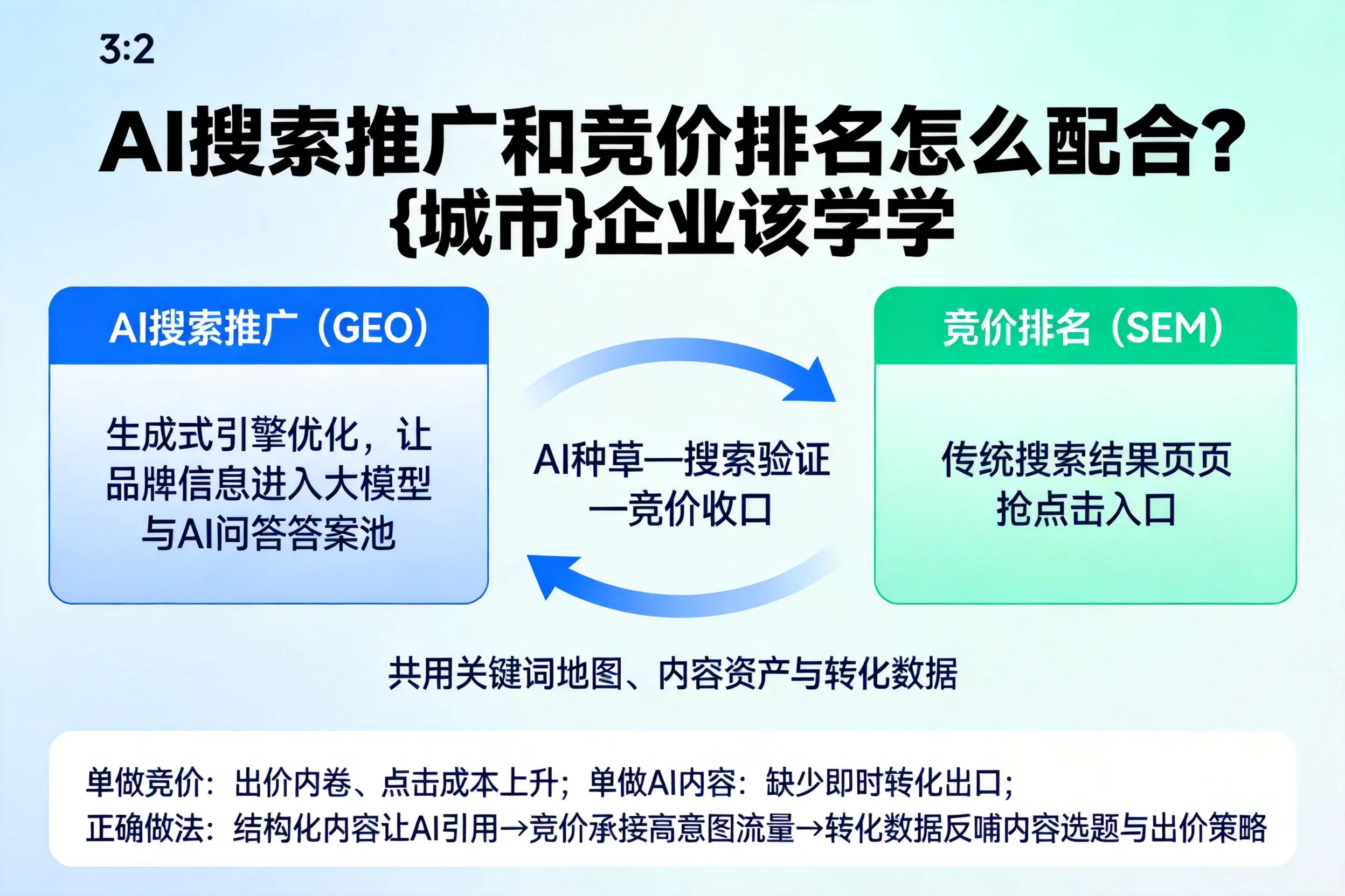 AI搜索推广和竞价排名怎么配合？南昌企业该学学