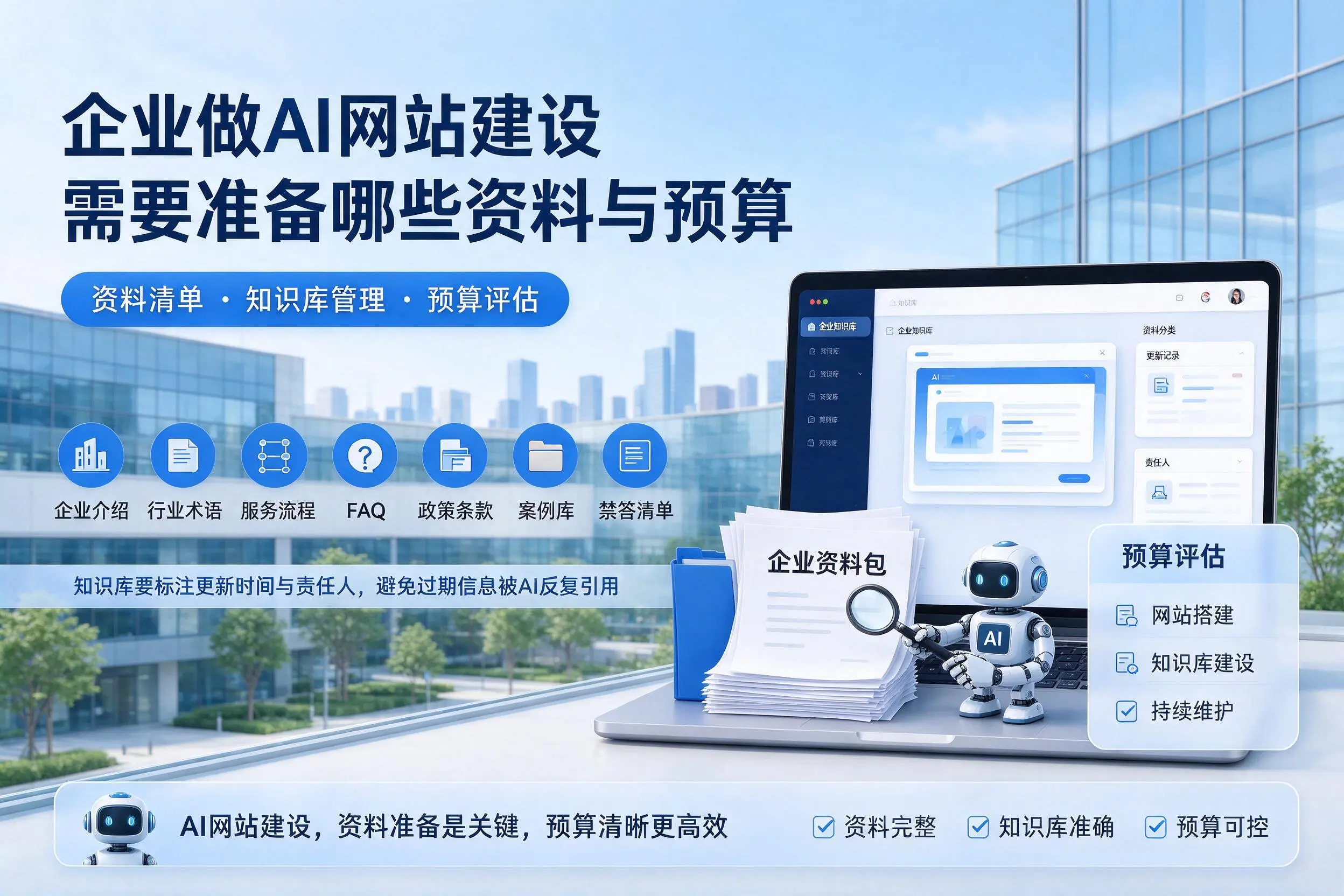 南昌企业做AI网站建设需要准备哪些资料与预算