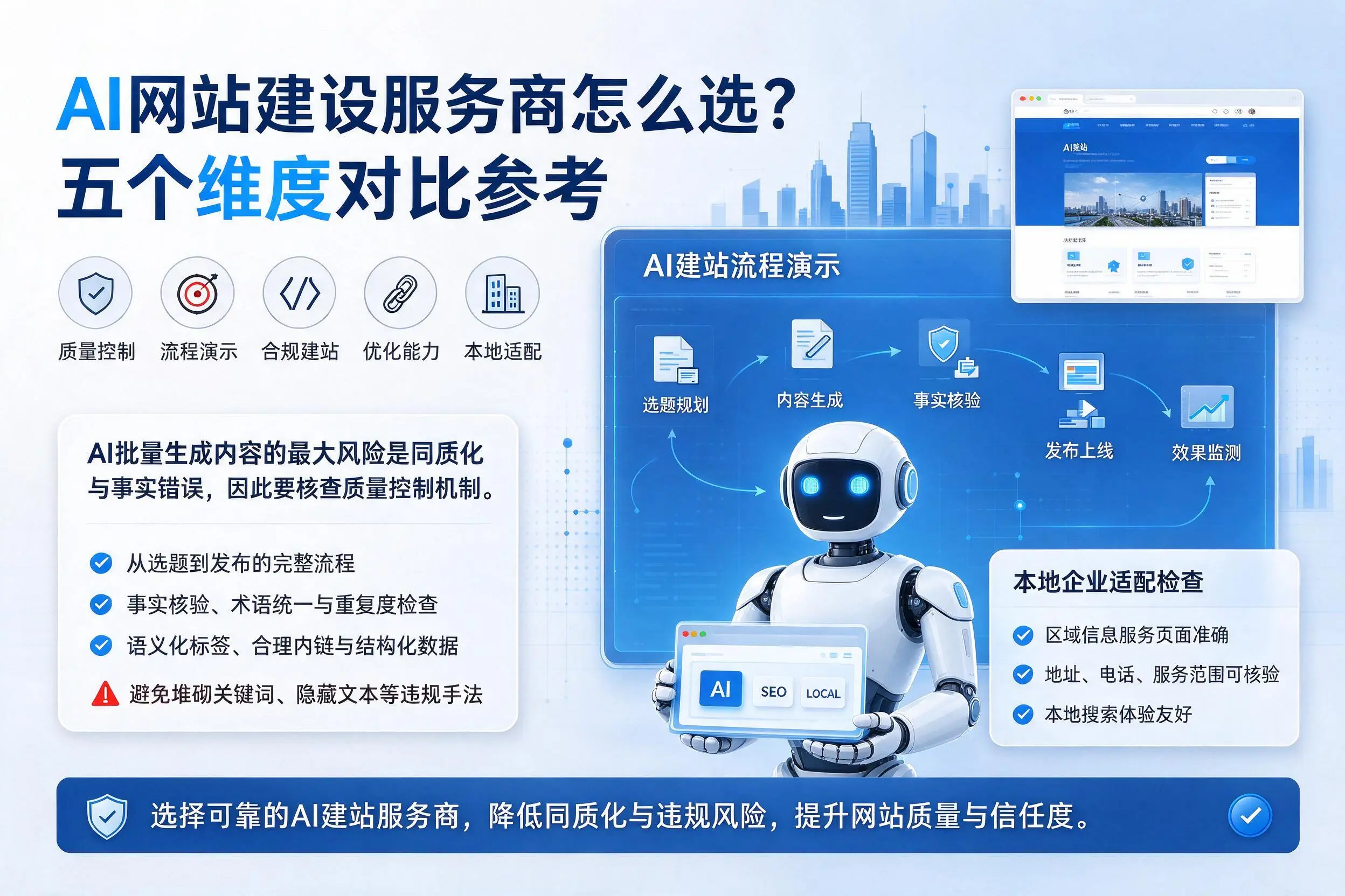 南昌AI网站建设服务商怎么选?五个维度对比参考